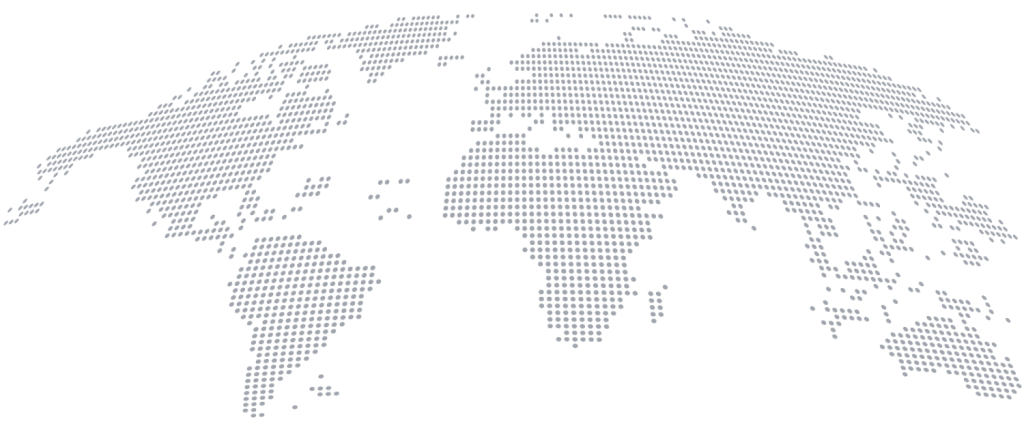Acendae global operations map illustrating Netherlands and Sri Lanka hubs (Dark mode)